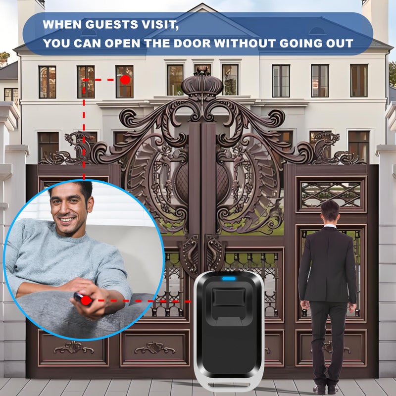 UHPPOTE 1-Button RF Wireless Gate Door Opener Remote Control Transmitter 433.92MHz for UHPPOTE - Image 3